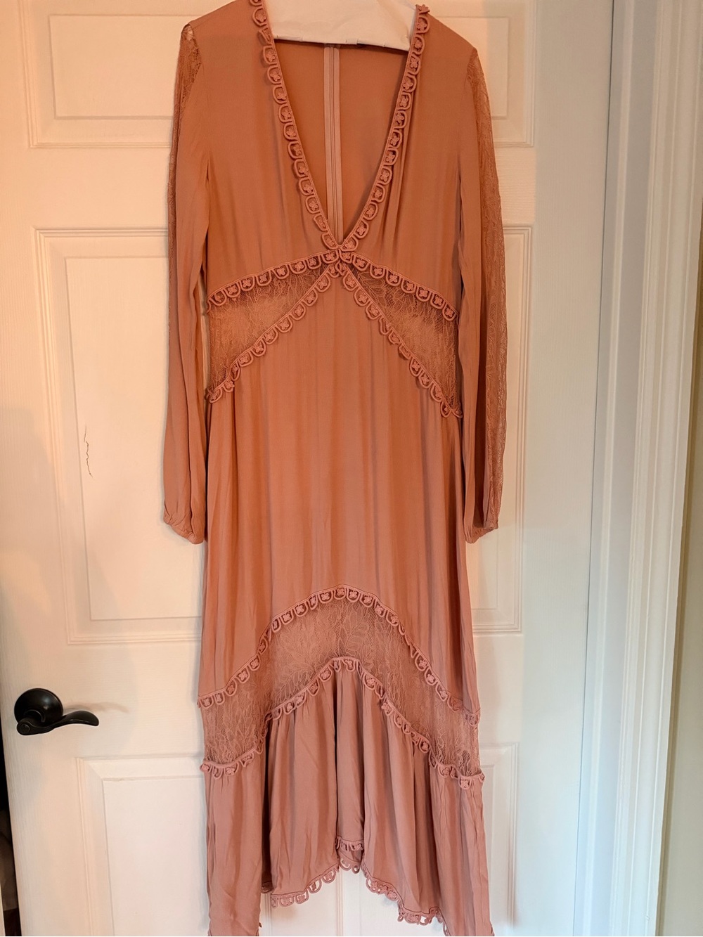 For Love And Lemons Lace-Trimmed Dress